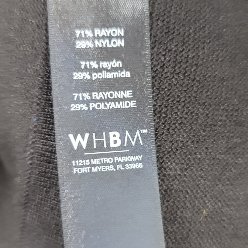 WHBM Black Open Front Cardigan Sweater Women's Small NWT Lightweight Work Layer - Picture 7 of 8